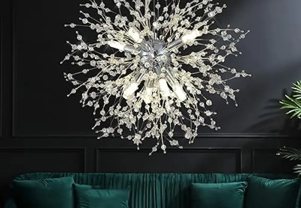 brass crystal chandelier